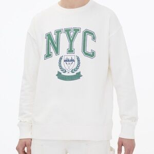 NYC Cream Oversized Crewneck